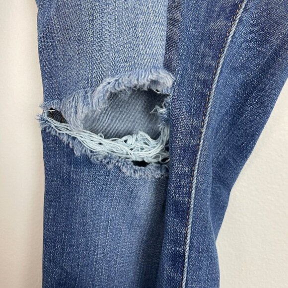 MADEWELL 10" Roadtripper Skinny Jeans High Rise Waist Women's size 27 Distressed - Picture 3 of 9